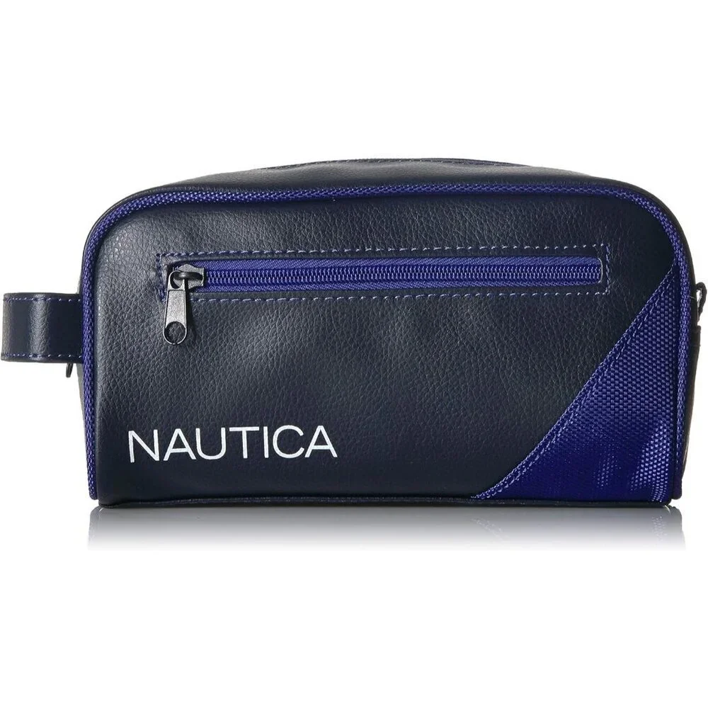 Men's Royal Blue Accessories Men's Top Zip Travel Kit Toiletry Bag Organizer